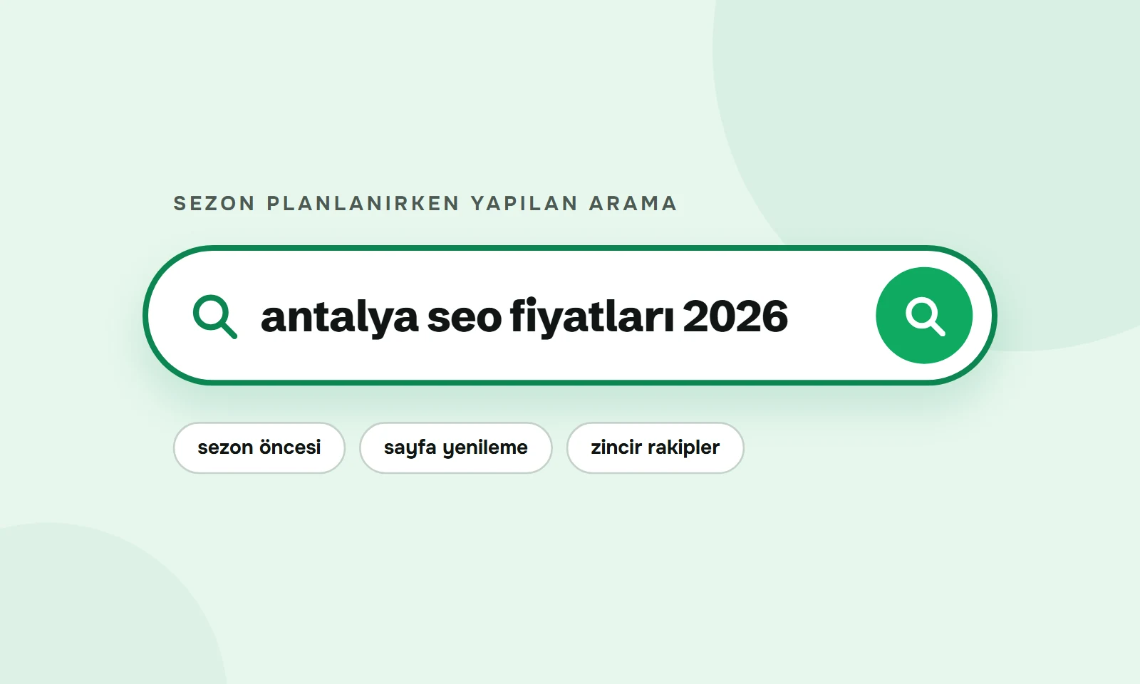 Antalya SEO fiyatları 2026 araması